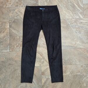 Simply Vera Vera Wang Suede Feel Pull On Pants Black Size 12